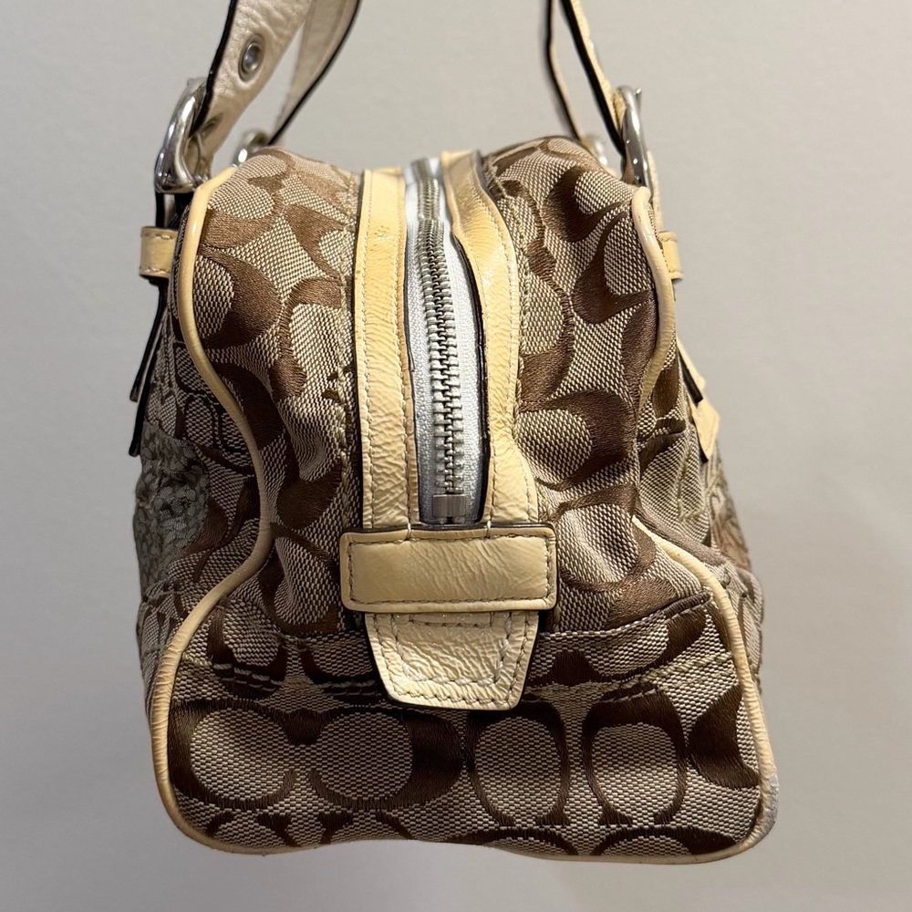 Coach Vintage Monogram Patchwork Boston Signature… - image 3